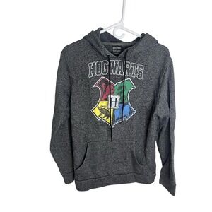 Harry Potter Wm Med Hogwarts Houses Graphic Drawstring Hoodie Fan‎ Novelty